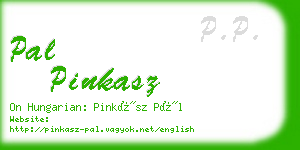 pal pinkasz business card